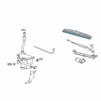 OEM 2006 Lexus GX470 Wiper Rubber, Right Diagram - 85214-48031