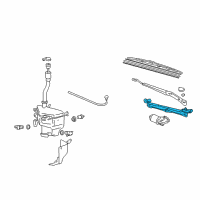 OEM 2008 Lexus GX470 Link Assy, Wiper Diagram - 85150-60270