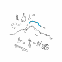 OEM 2005 Honda Pilot Hose, Power Steering Return Diagram - 53734-S9V-A01