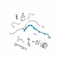 OEM Honda Pilot Hose, Power Steering Feed Diagram - 53713-S9V-A01