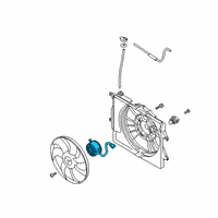 OEM Hyundai Venue Motor-Radiator Cooling Fan Diagram - 25386-K2000