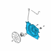 OEM 2022 Hyundai Venue SHROUD-Radiator Diagram - 25350-H8050