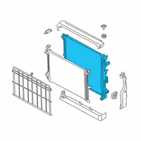 OEM 2020 BMW X5 RADIATOR Diagram - 17-11-5-A06-FE2