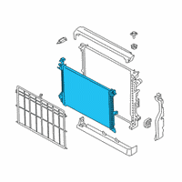 OEM 2022 BMW X6 Radiator Diagram - 17-11-8-697-883