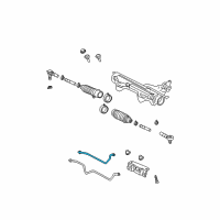 OEM Ford Explorer Sport Trac Lower Return Hose Diagram - 1L2Z-3A714-EA