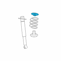 OEM 2004 Chevrolet Malibu Upper Insulator Diagram - 25848105