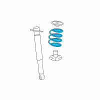 OEM 2009 Saturn Aura Coil Spring Diagram - 15829443