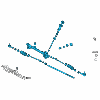 OEM 2017 Hyundai Ioniq Gear Assembly-Steering Diagram - 56500-G2200