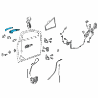 OEM 2022 Cadillac XT6 Handle, Outside Diagram - 13517522