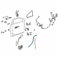 OEM 2017 Cadillac XT5 Lock Cable Diagram - 23140652