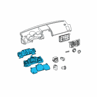 OEM 2008 Scion tC Cluster Assembly Diagram - 83800-21380