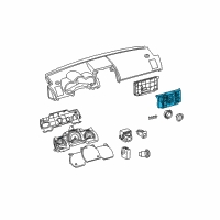 OEM Scion Dash Control Unit Diagram - 55911-21030