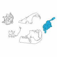 OEM 2008 BMW M3 Steering Column Switch Diagram - 61-31-9-169-072