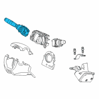 OEM 2018 Acura TLX Switch Assembly, Light Turn Diagram - 35255-TZ6-X41