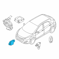 OEM 2019 Hyundai Elantra GT Sensor Assembly-Impact Diagram - 95930-G3000