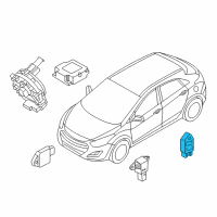 OEM 2019 Hyundai Elantra GT Sensor Assembly-Side Impact Diagram - 95920-G3000