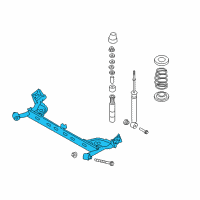 OEM 2011 Nissan Leaf Beam Complete-Rear Suspension Diagram - 55501-3NA1A