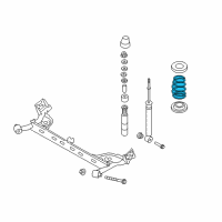 OEM Nissan Leaf Spring - Rear Suspension Diagram - 55020-3NA0B