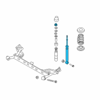 OEM Nissan Leaf ABSORBER Kit-Shock, Rear Diagram - E6210-3NK1B