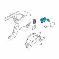 OEM Lincoln Filler Pocket Diagram - AE9Z-7427936-A