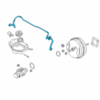 OEM 2018 BMW 530i xDrive Vacuum Pipe Diagram - 11-66-8-602-029