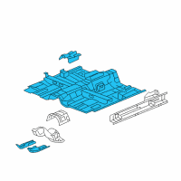 OEM 2005 Pontiac G6 Floor Pan Diagram - 22721725