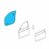OEM 2013 Honda Crosstour Weatherstrip, R. FR. Door Diagram - 72310-TP6-A01