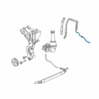 OEM 2009 GMC Envoy Hose Asm, P/S Gear Inlet Diagram - 26090950