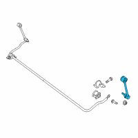 OEM 2022 Jeep Wrangler Stabilizer Bar Diagram - 68445126AA