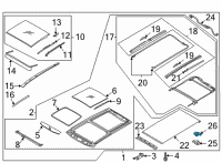 OEM Kia Sorento Motor Assembly-P/ROOF(Ro Diagram - 81679P2000