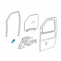 OEM GMC Savana 1500 Regulator Handle Diagram - 21097404