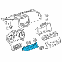 OEM 2015 GMC Canyon Control Switch Assembly Diagram - 84358914