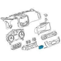 OEM 2021 GMC Canyon Switch Asm-Front Seat Heater *Jet Black Diagram - 22902921