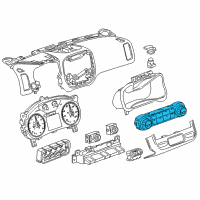 OEM GMC Sierra Dash Control Unit Diagram - 84199201