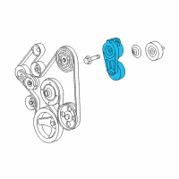 OEM 2006 Jeep Grand Cherokee TENSIONER-Chain Diagram - 5037593AB