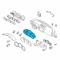 OEM 2005 Nissan 350Z Speedometer Assembly Diagram - 24820-CF000