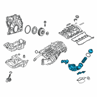 OEM BMW 230i Engine Oil Filter Housing Diagram - 11-42-8-596-283