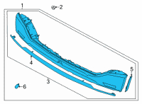 OEM 2020 Kia Cadenza Lamp Assembly-Rear COMBI Diagram - 92403F6520