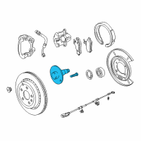 OEM Pontiac Spindle, Rear Wheel Diagram - 92206974
