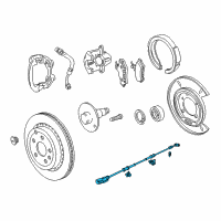 OEM 2015 Chevrolet SS Sensor Asm-Rear Wheel Speed Diagram - 92270115