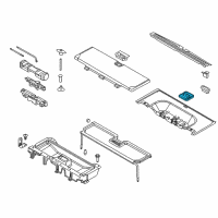 OEM 2017 Lincoln Navigator Rear Cover Handle Diagram - FL1Z-40116A76-AA