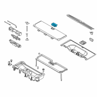 OEM 2017 Lincoln Navigator Rear Cover Handle Diagram - FL1Z-40116A76-AB