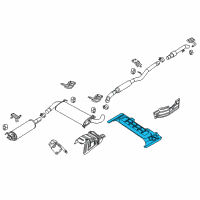 OEM Ram ProMaster 2500 Shield-Exhaust Diagram - 68270319AA