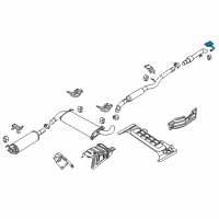 OEM 2015 Ram ProMaster 1500 Bracket-Exhaust Hanger Diagram - 68217730AA