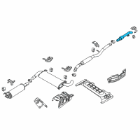 OEM Ram ProMaster 2500 Exhaust Tailpipe Diagram - 68190019AB