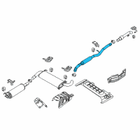 OEM 2017 Ram ProMaster 3500 Exhaust Pipe Diagram - 68203304AA