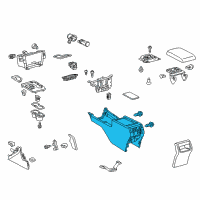 OEM Toyota Camry Center Console Diagram - 58910-06091-B1