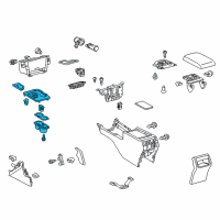 OEM Toyota Camry Console Panel Diagram - 58805-06491-B0