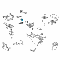 OEM Toyota Camry Seat Heat Switch Diagram - 84751-06050