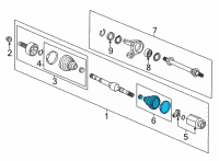 OEM 2020 Honda CR-V BOOT SET, INBOARD Diagram - 44017-TMA-H01